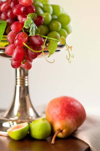 grapes on a pedestal