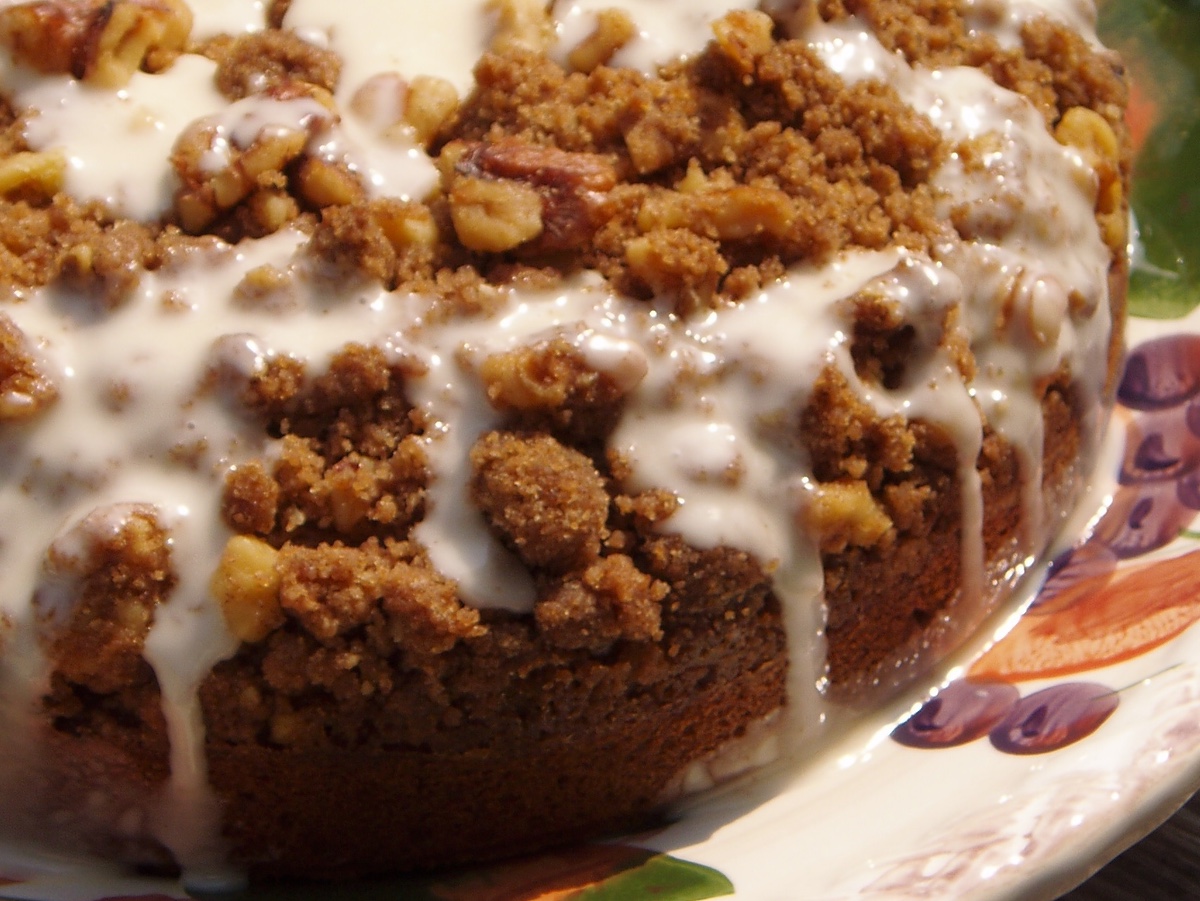 pumpkin streusel cake